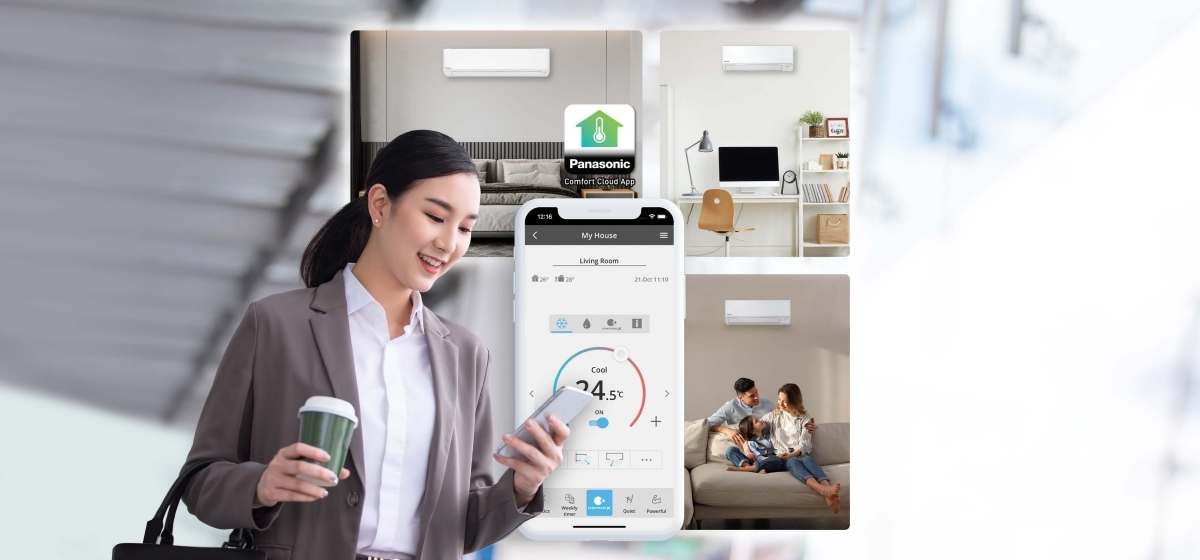 Điều khiển đa vùng thông qua ứng dụng Comfort Cloud mọi lúc mọi nơi