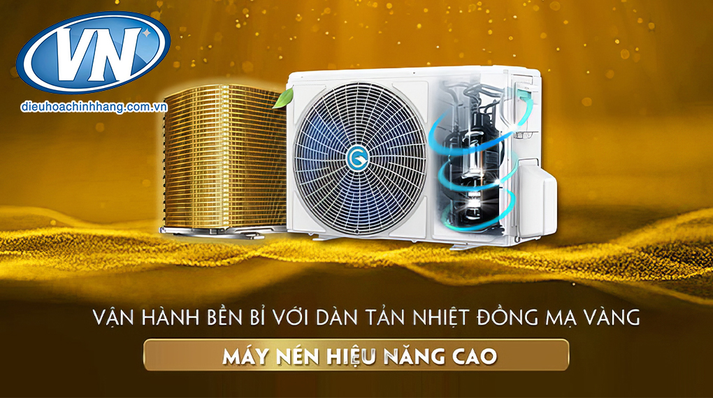 Dàn tản nhiệt mạ vàng bền bỉ chống ăn mòn