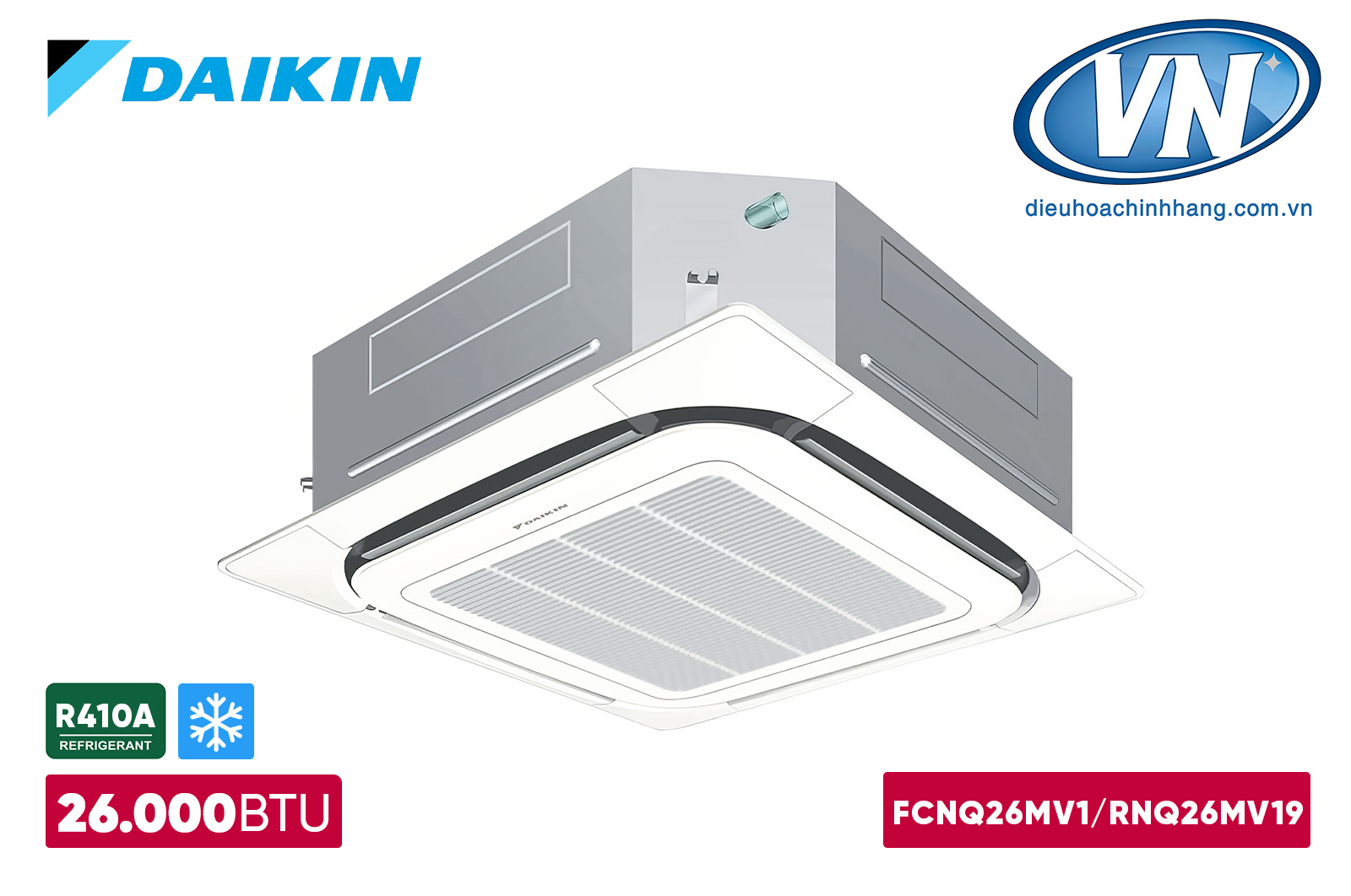  Điều Hòa Âm Trần 1 Chiều Daikin FCNQ Series