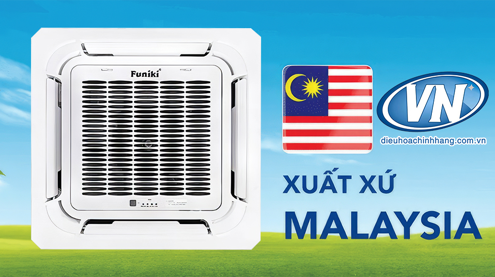 Điều hòa âm trần funiki sản xuất tại Malaysia