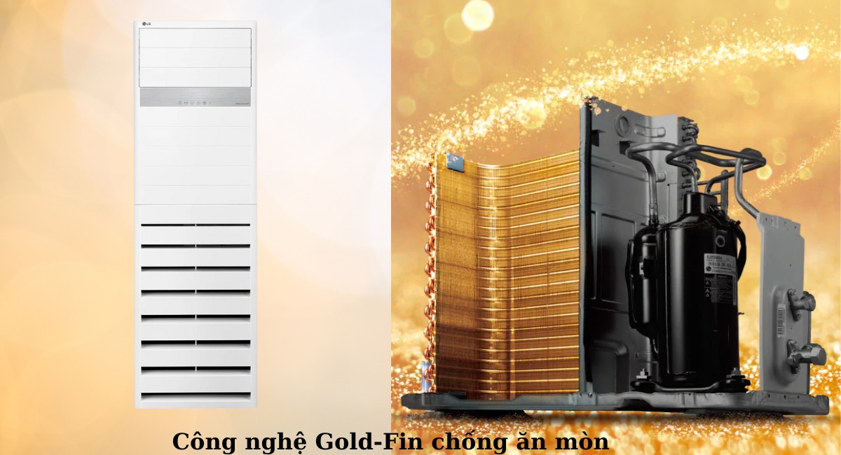 Dàn tản nhiệt lá nhôm phủ lớp Gold Fin nâng cao tuổi thọ cho máy