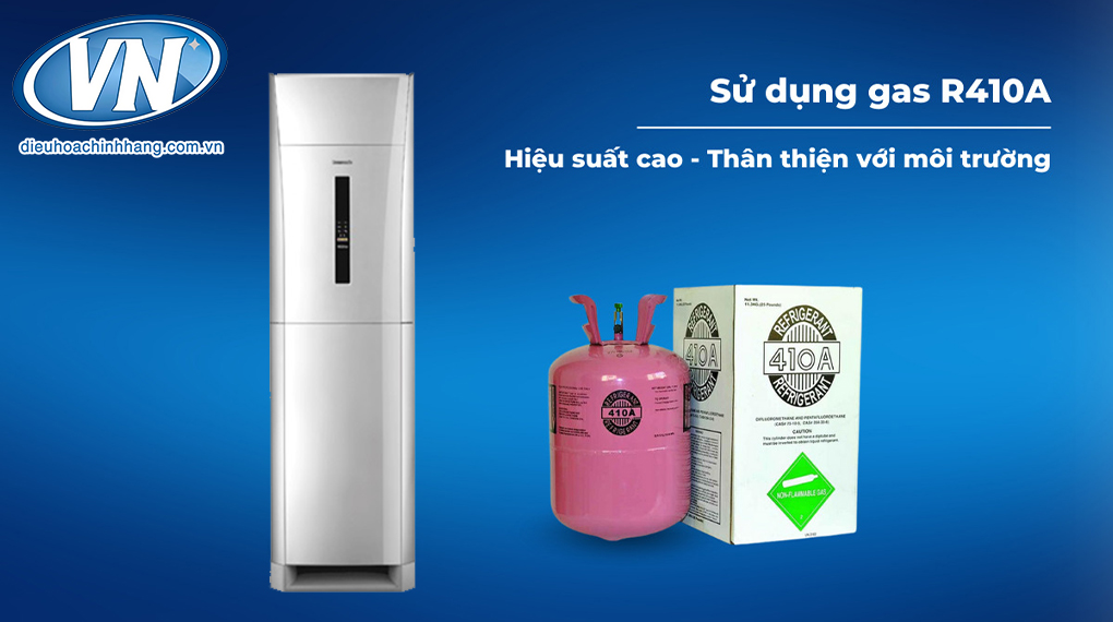 Gas R410A làm tăng sức mạnh và thân thiện môi trường